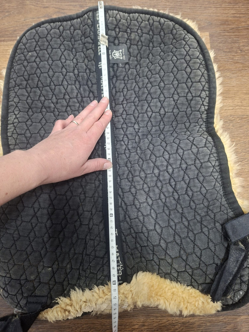 Mattes Lammfellpad